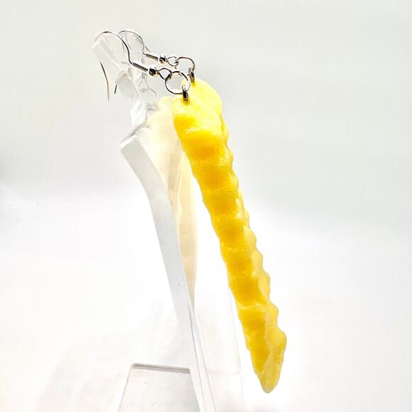 Fries Earrings - French Fries Accessories - Chips Earrings - Burger Earrings - Picture 3 of 8